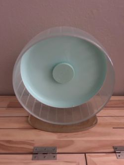 Niteangel Super-Silent Hamster Exercise Wheel Teal: Quiet 10 inch Running Wheel Can 10.6-13.4" Adjustable Height - No Bend Back Spinner Running for Dw