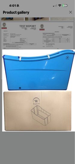 Weylan Tec Large Collapsible Bathtub – Blue