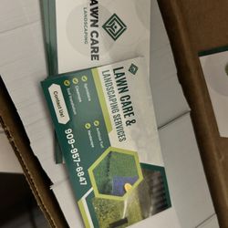 Lawn Care Business Cards 