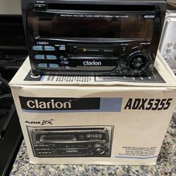 Clarion ADX5355 Japanese Cassette CD Car Deck