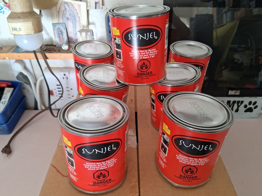 Case Of 20 Cans Of Sun Gel For Fireplace $40