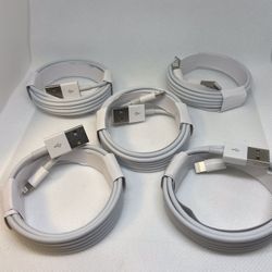 5 Charger Cables Cords 3 FT Long For iPhone 5 6 7 8 X 11 12 13 14 Pro Max 