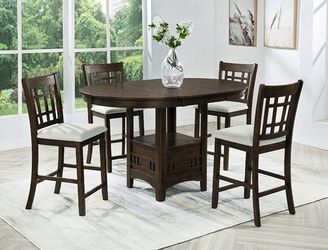 NEW 5 PC Counter Height Table Chairs Dining Room $10 DOWN