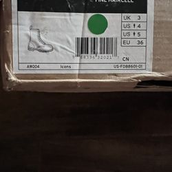 Dr. Martens 1919 Leather Mid Calf Boots Black Fine Haircell 10105001 NEW