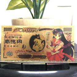 24k Gold Plated Sailor Mars Banknote