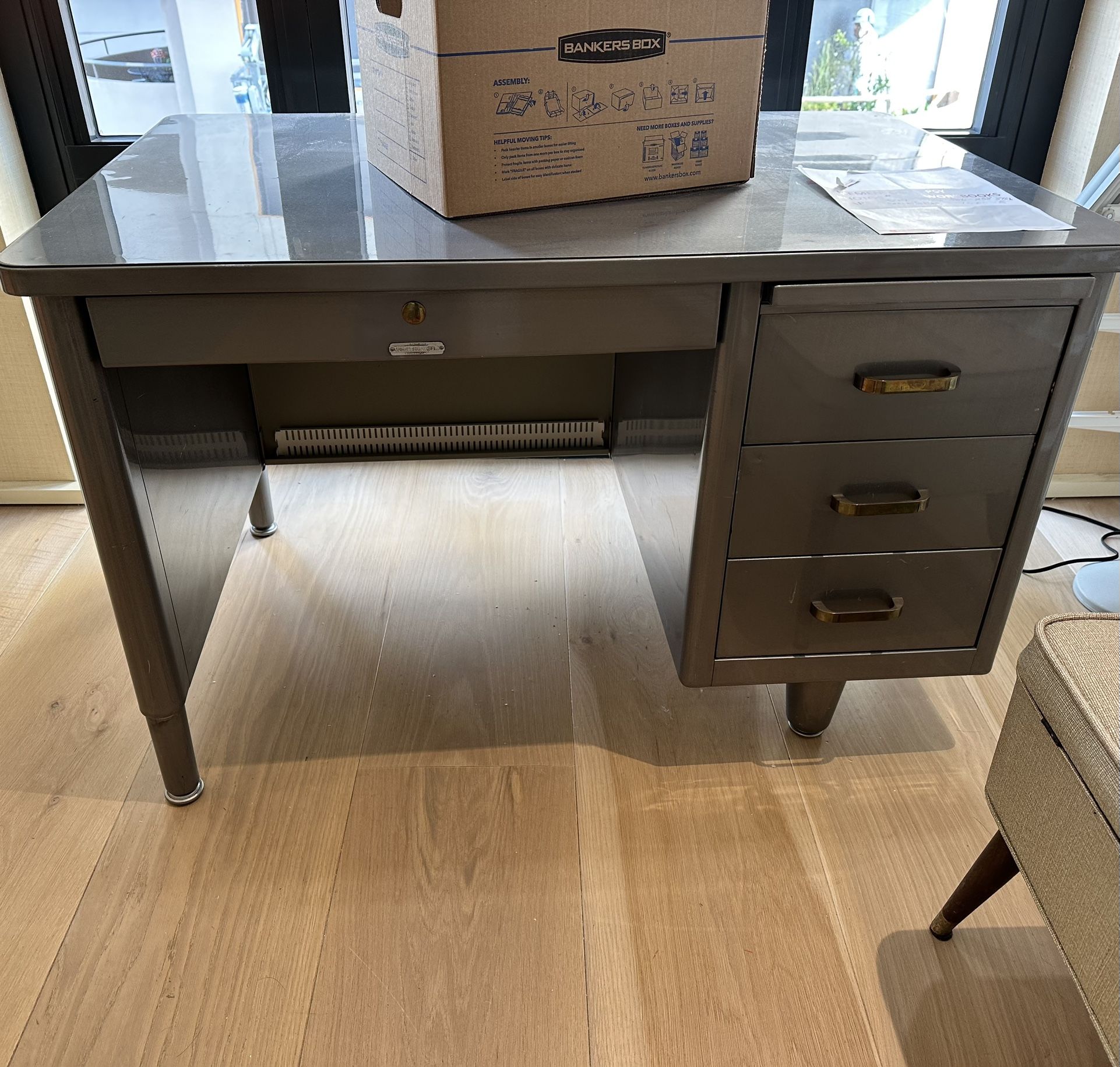 Vintage Tanker, Metal Desk