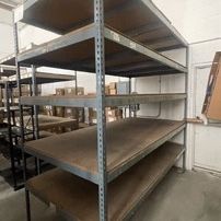 Used. Industrial 5 Tier Heavy Duty Racks 