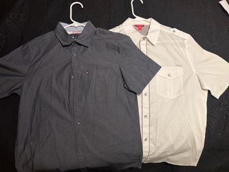 Size XS - Tommy Hilfiger & Guess Short Sleeve Button-Up Shirts