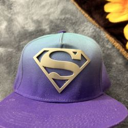 Superman Metal Logo Hat