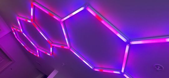 Huge rgb hexagon light