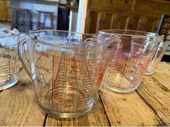 Large and Small Glass Measuring  Cups- sold separately