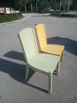 2 Wood Adirondack Chairs