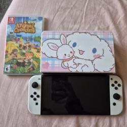Nintendo Switch Oled With Animal Crossing