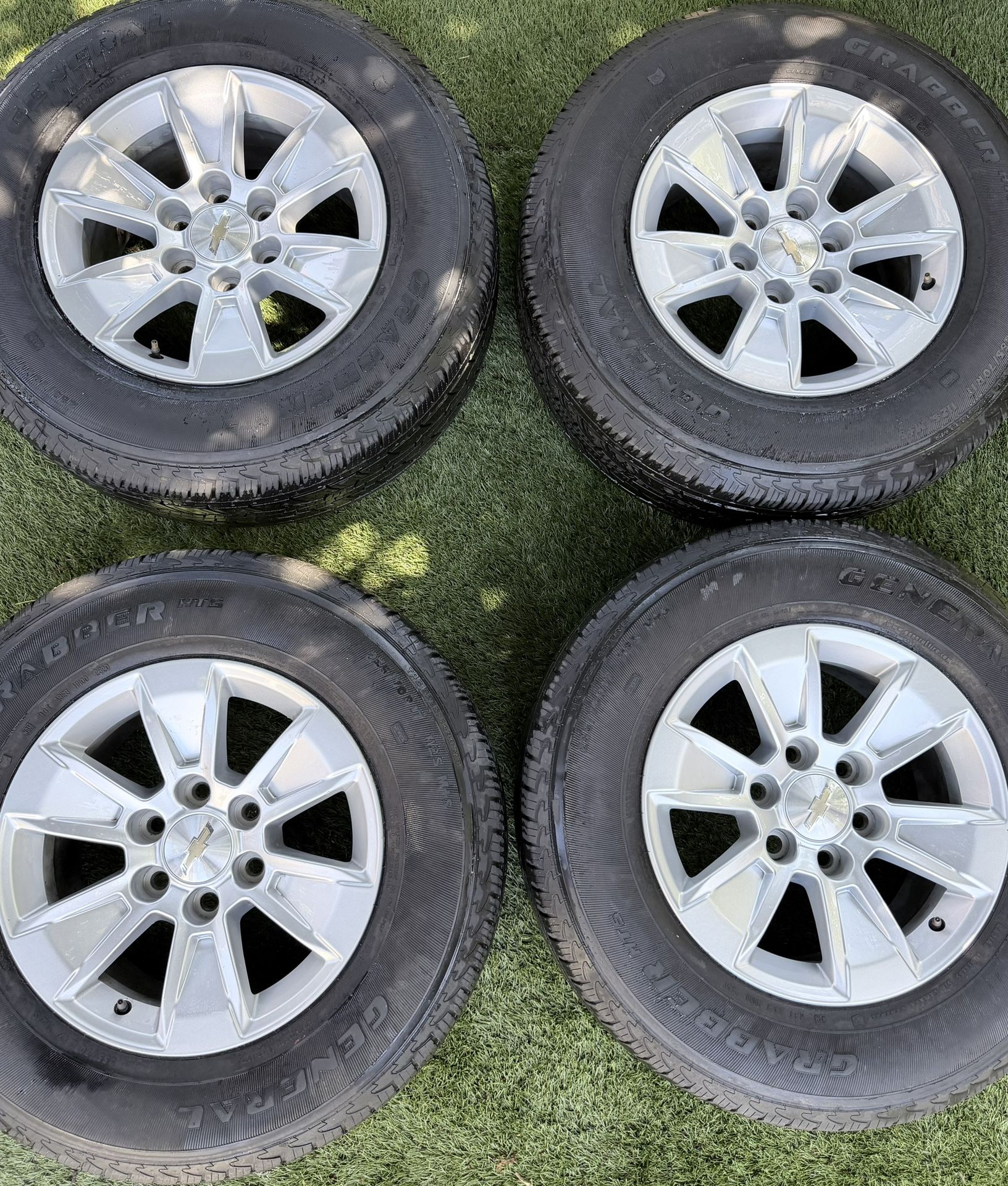 Chevy Silverado Stock Rims 17" With Tires