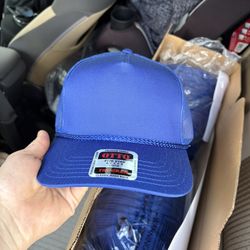 Royal Blue Hats - Blanks - 20 Total