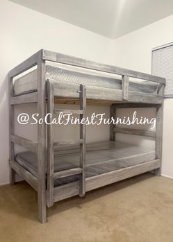 New Twin Bunk Bed With Mattress 