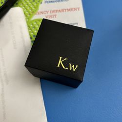 King Will  Mens stainless steel wedding  band size 7.5