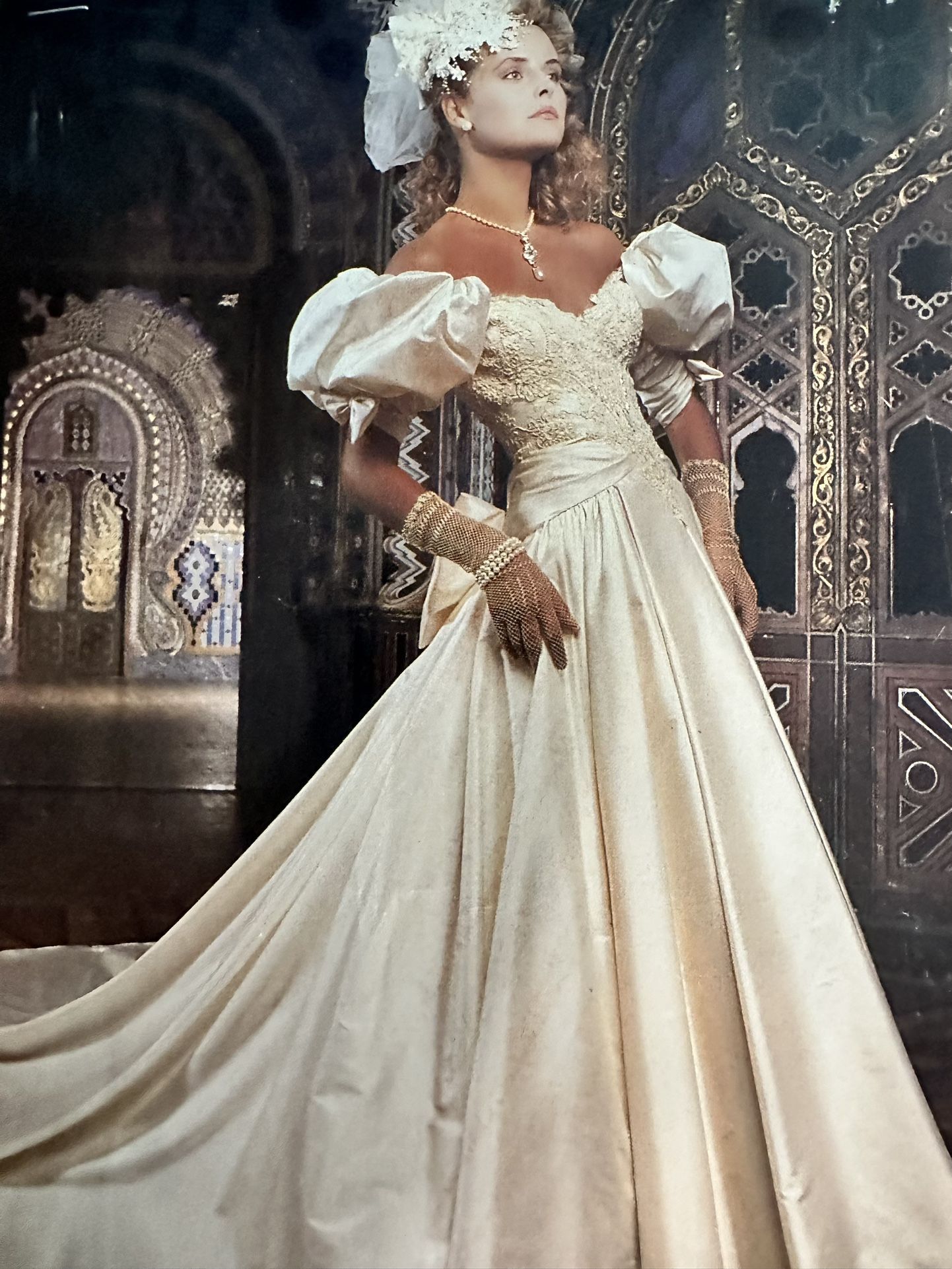 Taffeta Wedding Dress Size 8-10 White