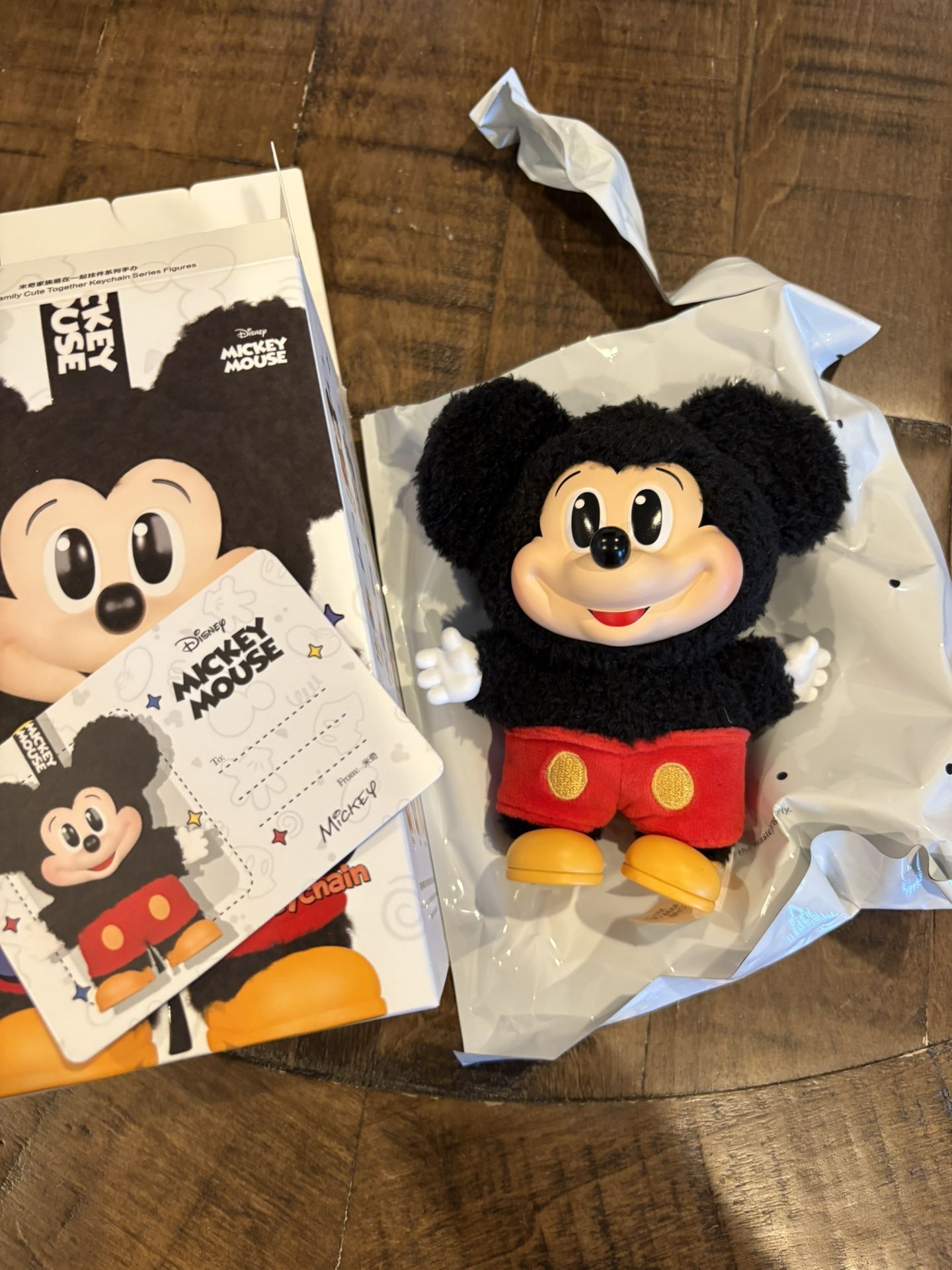 Pop Mart Disney Mickey Family Together Series Mickey Plush Keychain