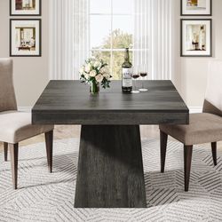 31.5" Square Dining Table, Small Farmhouse Kitchen Dinner Table for 4 People