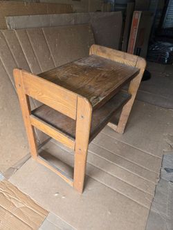 Vintage Wooden Desk | Side table | Shelf