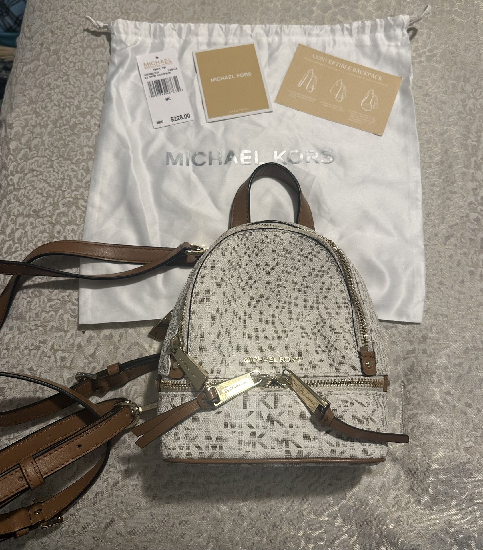 Michael Kors Rhea Mini Logo Backpack 