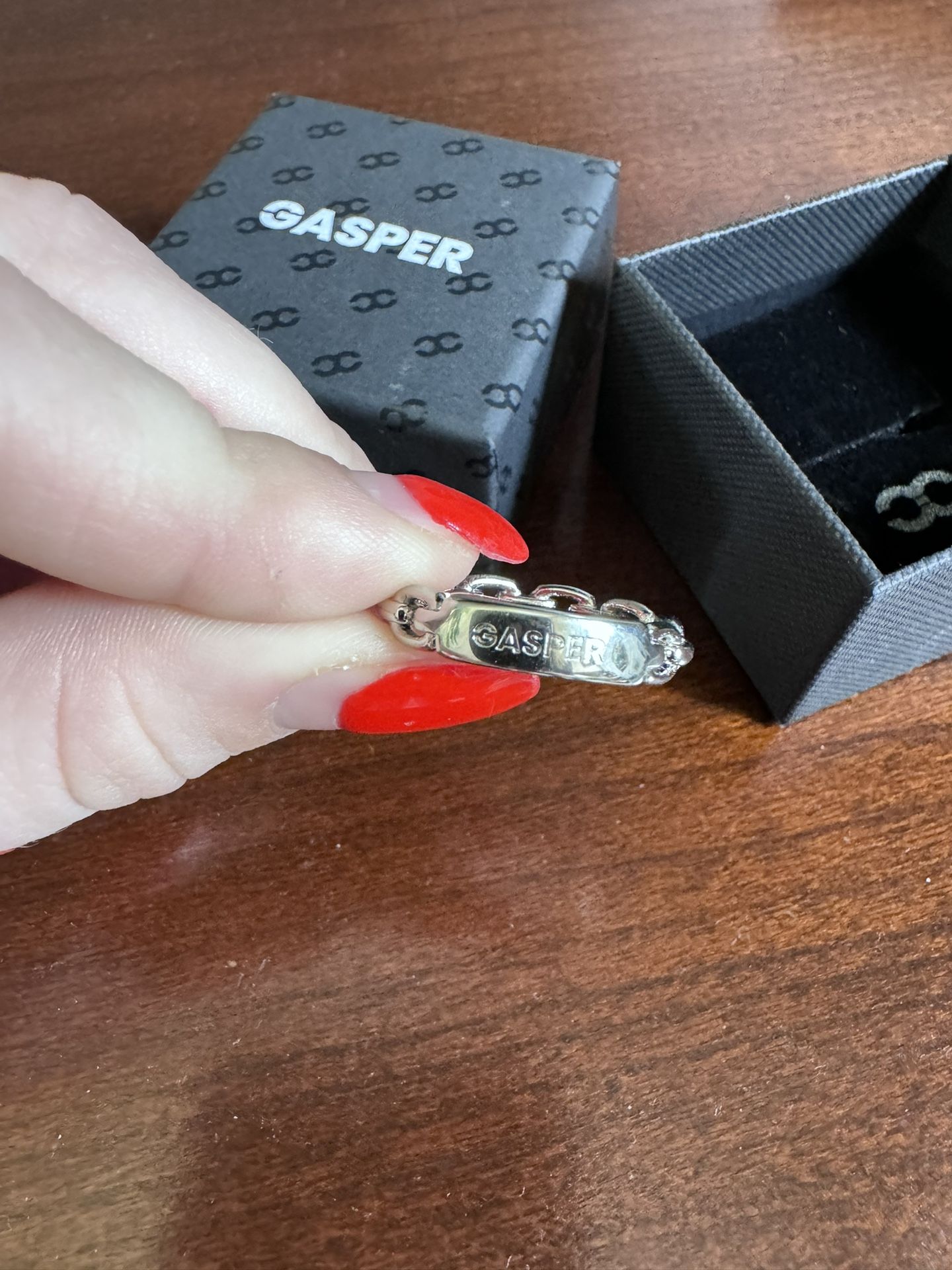 GASPER silver ring Size 9