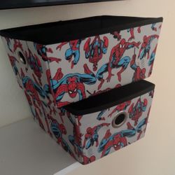 Spider-man Storage Baskets Set Of 2