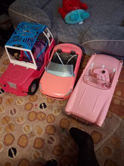 All 3 Barbie Cars