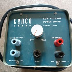 Cenco Low Voltage Power Supply 