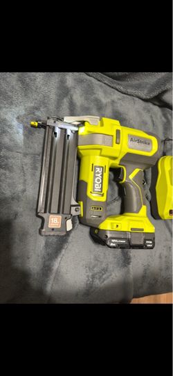 RYOBI 18-Gauge Cordless AirStrike Brad Nailer & Cordless PEX Tubing Clamp