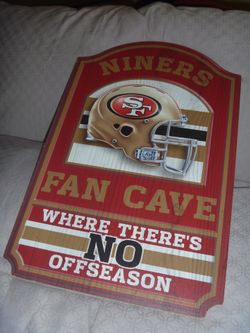 49ers Wooden Sign