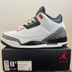 Jordan 3 Retro Infrared 23 Size 8.5 Men’s Replacement Jordan 3 Box Worn Once $200