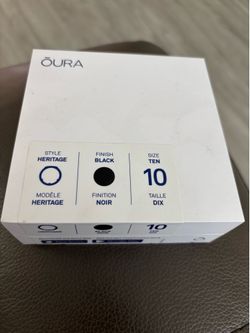 Oura Ring Gen 3 (Heritage Style) Black Size 10