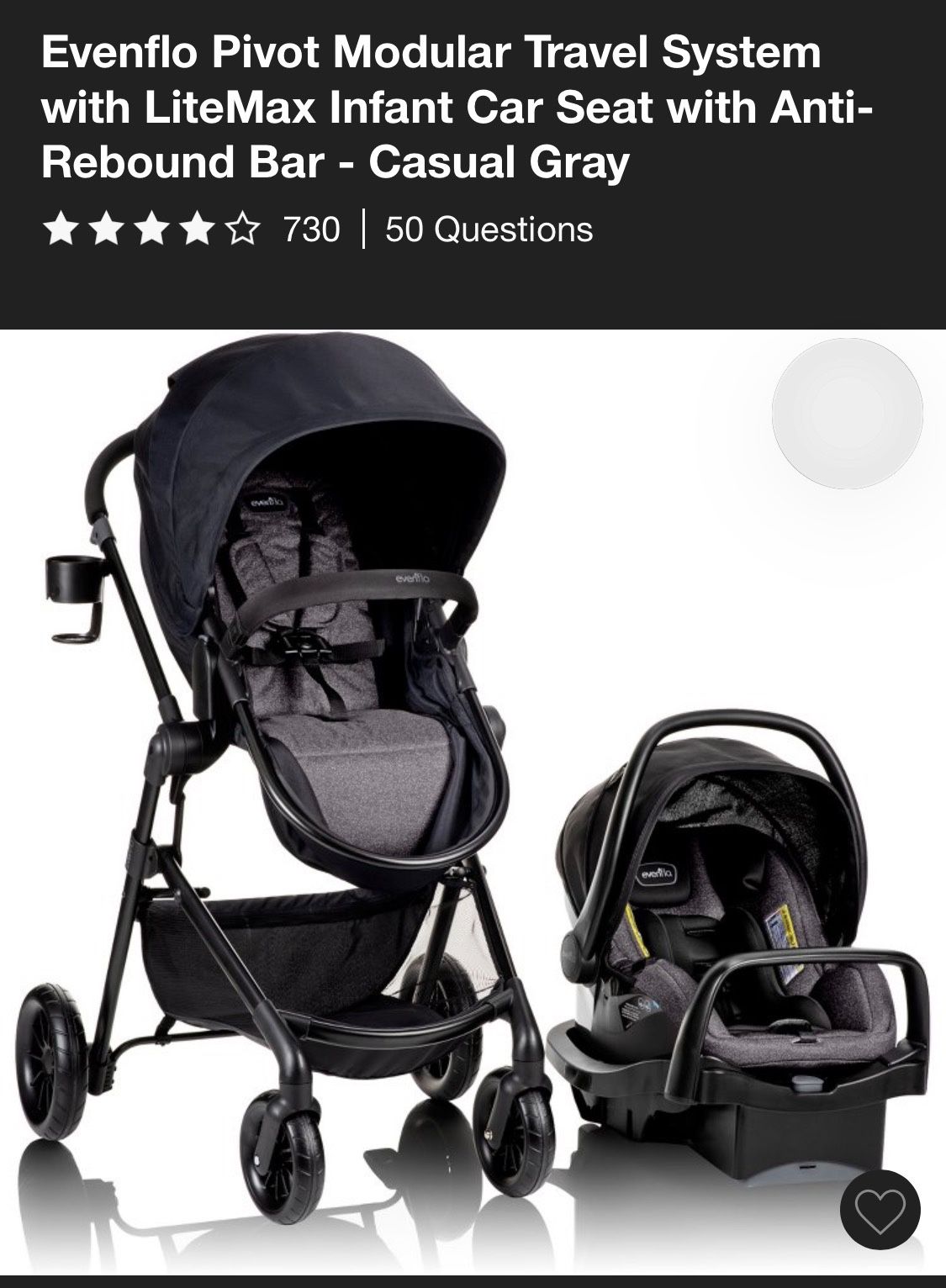 Stroller And Carseat / Carriola Y Portabebe