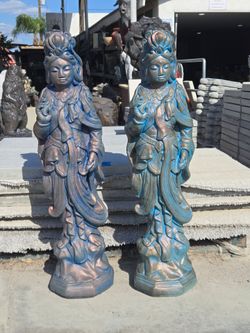 CONCRETE KUAN YIN STATUE $175  EACH