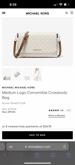 Medium Logo Convertible Crossbody Bag