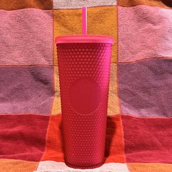 NWOT Starbucks Hot Pink Tumbler 