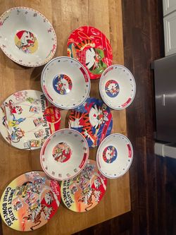 Vintage Kellogg’s plates and bowls