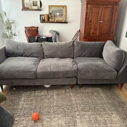 Very Comfy Large Grey Couch