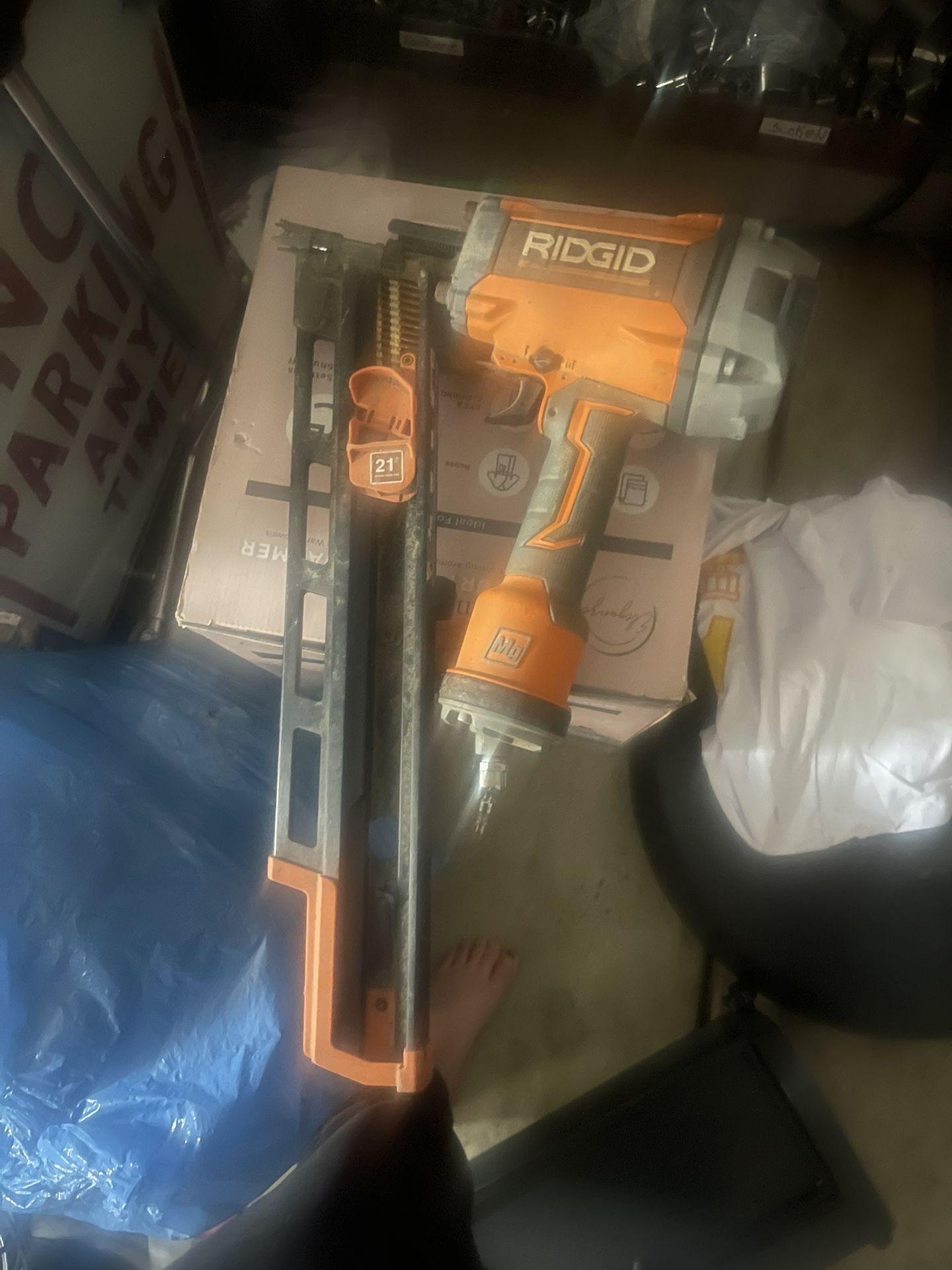 Rigid Air Compressor Nail Gun