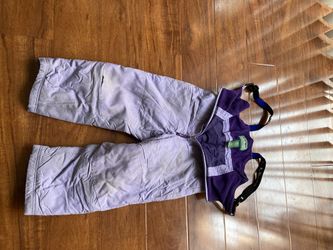 Light Purple Kids Snow Pants Size 5-6