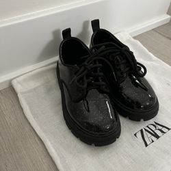 Zara Shimmery Derby Shoes