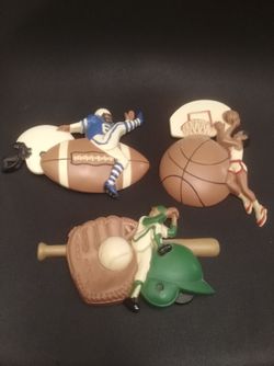 Vintage Plastic Sports Decoration By Burwood