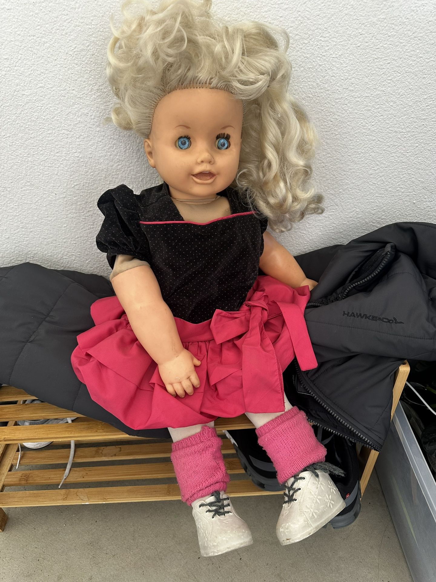 Vintage 80s talking doll