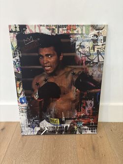 Muhammad Ali Colorful Boxing Art Canvas
