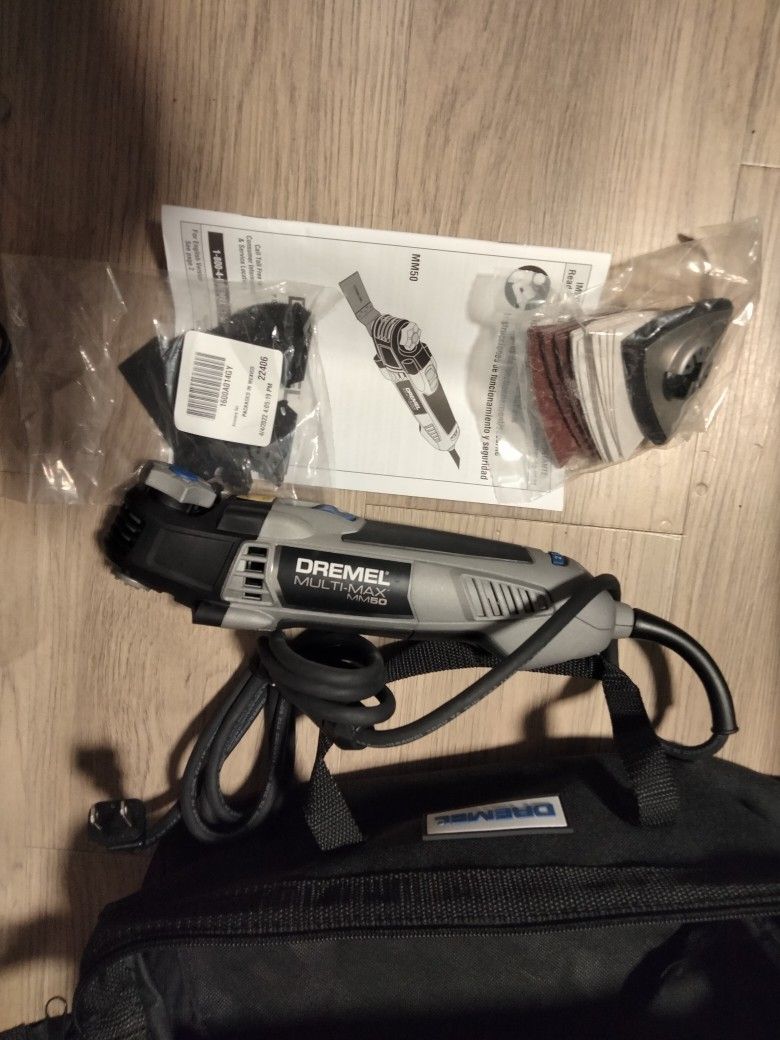 DREMEL MULTI-MAX MM50, BRAND NEW NEVER USED, IN ORIGINAL CARRY BAG W/ALL ACCESSORIES & INSTRUCTIONS, NEED GONE ASAP!!!