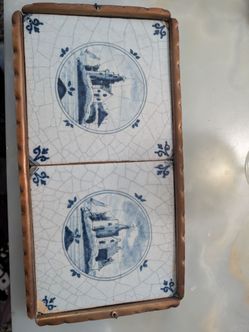 Delft antique blue tiles