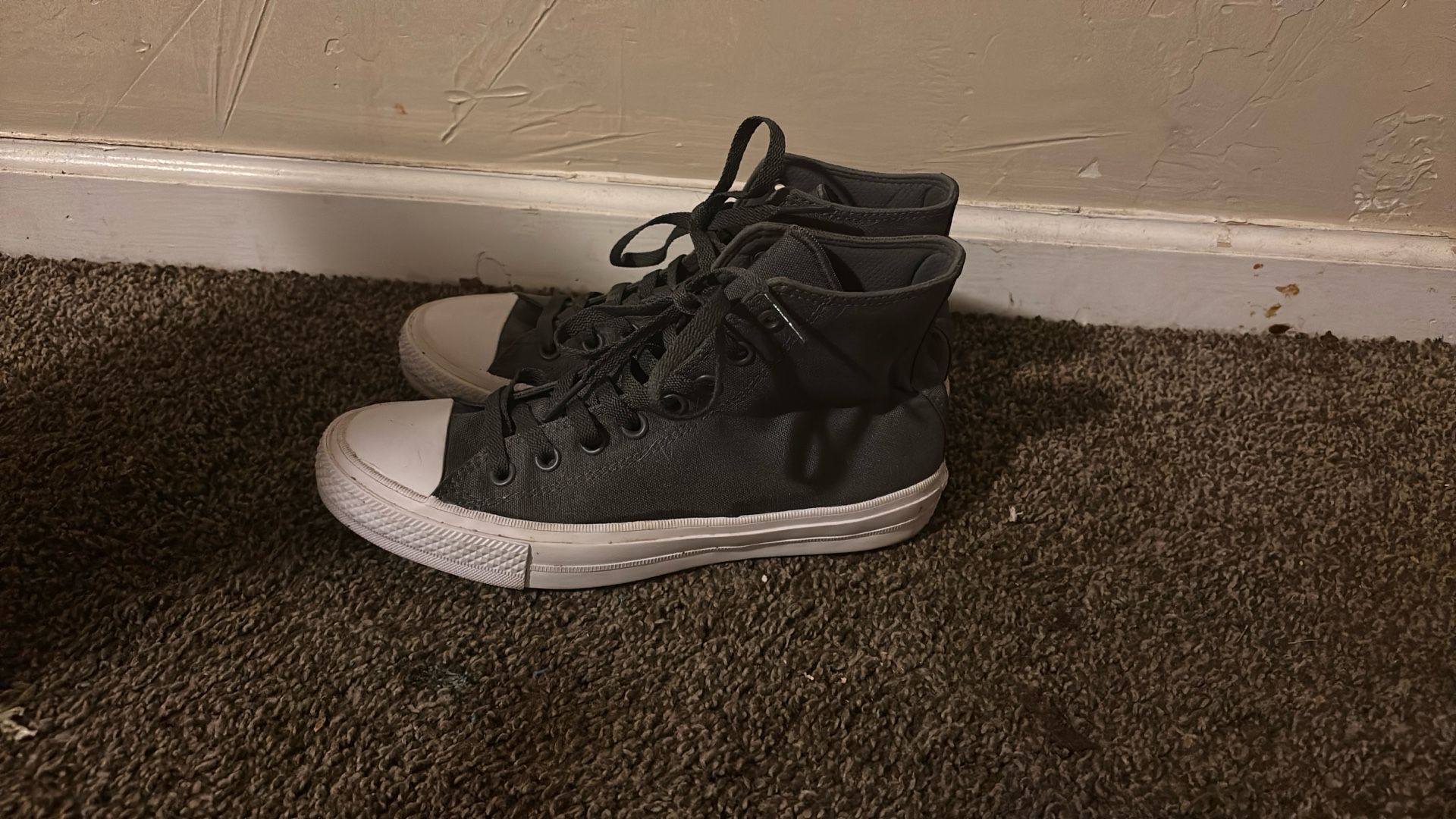 gray Converse Chuck Taylor All Star high-top sneakers