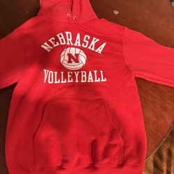 Nebraska Volleyball Hoody New